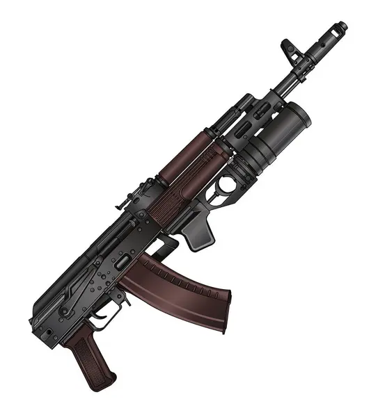 el bombası fırlatıcılı saldırı tüfeği çizimi