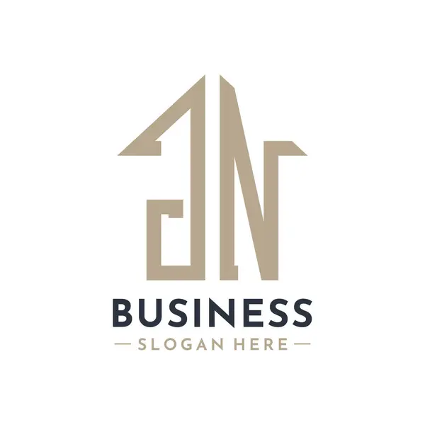 JN Ev Logosu Harfi JN Gayrimenkul İşletmeleri Markası JN Emlak Yönetimi. Modern Baş harfler AA Logo Tasarımı
