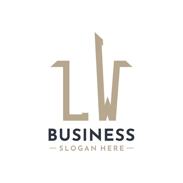 LW Emlak İşletme Markası LW Emlak Yönetimi için LW House Logosu. Modern Baş harfler AA Logo Tasarımı