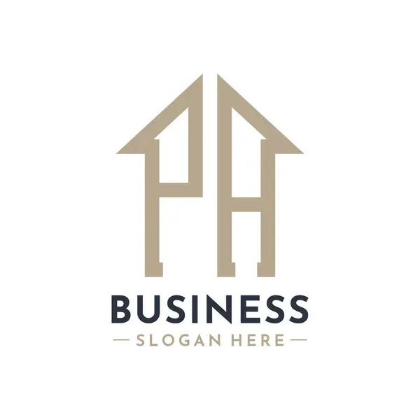 Gayrimenkul İşletme Markası PA Emlak Yönetimi için PA Logosu. Modern Baş harfler AA Logo Tasarımı