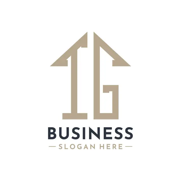 TG Emlak İşletmeleri Markası TG Emlak Yönetimi 'nin TG Evi Logosu. Modern Baş harfler AA Logo Tasarımı