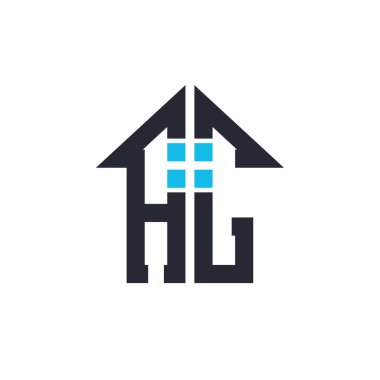 Baş harfleri AC House Logo Tasarımı. Emlak, Emlak ve Ticari Marka İkonası İkonası ile Yaratıcı Mektup AC