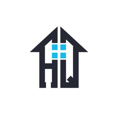 El Kaide Logosu Tasarımı 'nın baş harfleri. Emlak, Mülkiyet ve İşletme Markaları İkonası İkonası ile Yaratıcı Mektup AQ