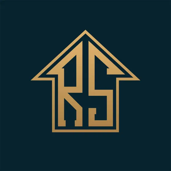 Lüks SC Konağı Logosu - Premium Gayrimenkul İçin Karanlık Arkaplan Üzerine Zarif Altın Harfler SC