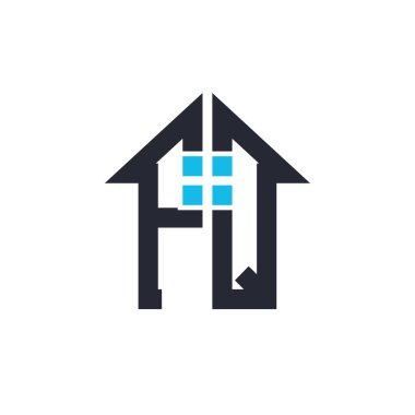 Baş harfleri PQ House Logo Tasarımı. Emlak, Mülkiyet ve İşletme Markaları İkonası İkonası ile Yaratıcı Harf PQ