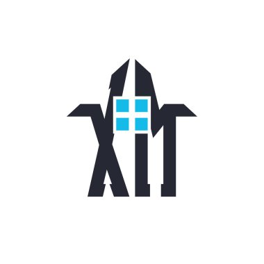 Baş harfleri XM House Logo Tasarımı. Emlak, Mülkiyet ve İş Markası Simgesi İkonlu Yaratıcı Mektup XM
