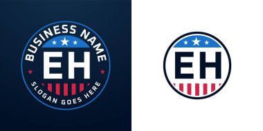 Vatansever EH Logo Tasarımı. Amerikan Bayrağı ve Yıldızı olan EH logosu, Vatansever Tasarım