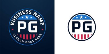 Vatansever PG Logo Tasarımı. Amerikan Bayrağı ve Yıldızı olan PG Logosu, Vatansever Tasarım