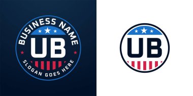 Vatansever UB logo tasarımı. Amerikan Bayrağı ve Yıldızı olan UB logosu, Vatansever Tasarım