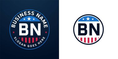 Vatansever BN Logo Tasarımı. Amerikan Bayrağı ve Yıldızı olan BN Logosu, Vatansever Tasarım