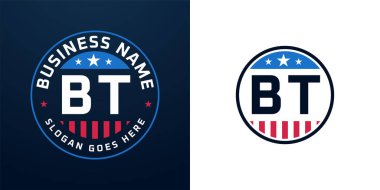 Vatansever BT Logo Tasarımı. Amerikan Bayrağı ve Yıldızı olan B.T Logosu, Vatansever Tasarım
