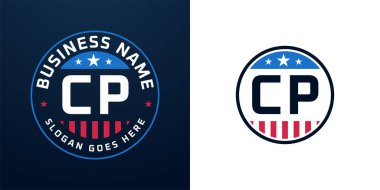 Vatansever CP Logo Tasarımı. Amerikan Bayrağı ve Yıldızı olan CP Logosu, Vatansever Tasarım