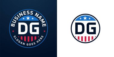 Vatansever DG Logo Tasarımı. Amerikan Bayrağı ve Yıldızı olan DG Logosu, Vatansever Tasarım