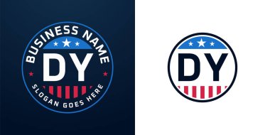 Vatansever DDY Logo Tasarımı. Amerikan Bayrağı ve Yıldızı olan DY Logosu, Vatansever Tasarım