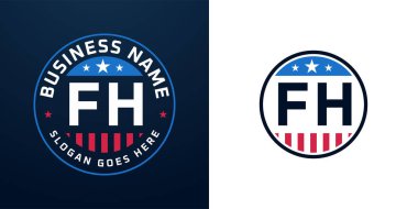 Vatansever FH Logo Tasarımı. Amerikan Bayrağı ve Yıldızı olan FH Logosu, Vatansever Tasarım