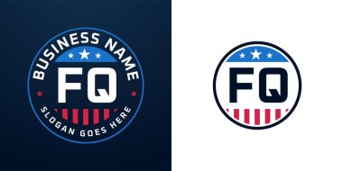 Vatansever FQ Logo Tasarımı. Amerikan Bayrağı ve Yıldızı olan FQ Logosu, Vatansever Tasarım