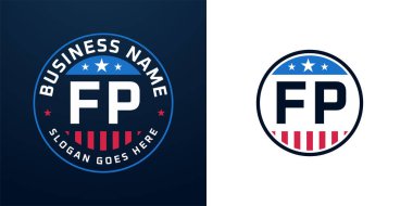 Vatansever FP Logo Tasarımı. Amerikan Bayrağı ve Yıldızı olan FP Logosu, Vatansever Tasarım