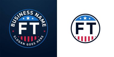 Vatansever FT Logo Tasarımı. Amerikan Bayrağı ve Yıldızı olan FT Logosu, Vatansever Tasarım