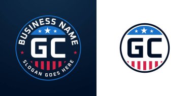 Vatansever GC Logo Tasarımı. Amerikan Bayrağı ve Yıldızı olan GC Logosu, Vatansever Tasarım