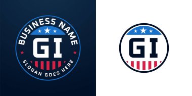 Vatansever GI Logo Tasarımı. Amerikan Bayrağı ve Yıldızı olan GI logosu, Vatansever Tasarım