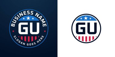 Vatansever GU Logo Tasarımı. Amerikan Bayrağı ve Yıldızı olan GU logosu, Vatansever Tasarım