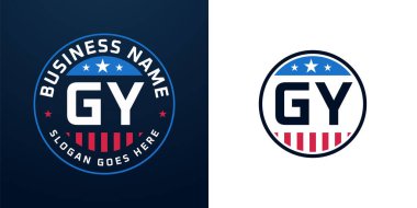 Vatansever GY Logo Tasarımı. Amerikan Bayrağı ve Yıldızı olan GY Logosu, Vatansever Tasarım