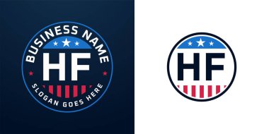 Vatansever HF Logo Tasarımı. Amerikan Bayrağı ve Yıldızı olan HF logosu, Vatansever Tasarım