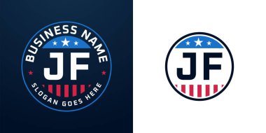 Vatansever JF Logo Tasarımı. Amerikan Bayrağı ve Yıldızı olan JF Logosu, Vatansever Tasarım