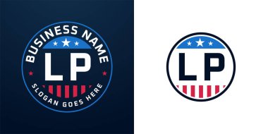 Vatansever LP Logo Tasarımı. Amerikan Bayrağı ve Yıldızı olan LP Logosu, Vatansever Tasarım