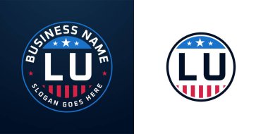 Vatansever LU Logo Tasarımı. Amerikan Bayrağı ve Yıldızı olan LU Logosu, Vatansever Tasarım
