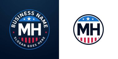 Vatansever MH Logo Tasarımı. Amerikan Bayrağı ve Yıldızı olan MH logosu, Vatansever Tasarım