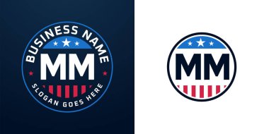 Vatansever MM Logo Tasarımı. Amerikan Bayrağı ve Yıldızı olan MM Logosu, Vatansever Tasarım