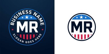 Vatansever MR Logo Tasarımı. Amerikan Bayrağı ve Yıldızı olan MR Logosu, Vatansever Tasarım