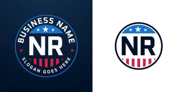 Vatansever NR Logo Tasarımı. Amerikan Bayrağı ve Yıldızı olan NR Logosu, Vatansever Tasarım