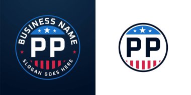 Vatansever PP Logo Tasarımı. Amerikan Bayrağı ve Yıldızı olan PP Logosu, Vatansever Tasarım