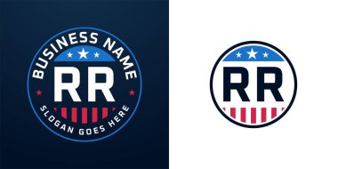 Vatansever RR Logo Tasarımı. Amerikan Bayrağı ve Yıldızı olan RR Logosu, Vatansever Tasarım