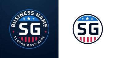 Vatansever SG Logo Tasarımı. Amerikan Bayrağı ve Yıldızı olan SG Logosu, Vatansever Tasarım