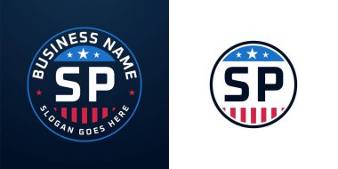 Vatansever SP Logo Tasarımı. Amerikan Bayrağı ve Yıldızı olan SP Logosu, Vatansever Tasarım