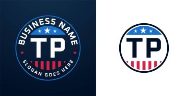 Vatansever TP Logo Tasarımı. Amerikan Bayrağı ve Yıldızı olan TP Logosu, Vatansever Tasarım