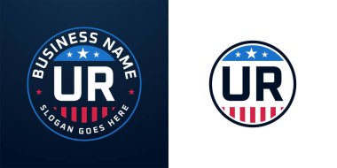 Vatansever UR Logo Tasarımı. Amerikan Bayrağı ve Yıldızı olan UR Logosu, Vatansever Tasarım