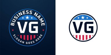 Vatansever VG Logo Tasarımı. Amerikan Bayrağı ve Yıldızı olan VG Logosu, Vatansever Tasarım