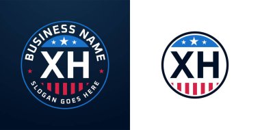 Vatansever XH Logo Tasarımı. Amerikan Bayrağı ve Yıldızı olan XH Logosu, Vatansever Tasarım