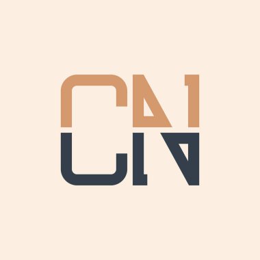 Modern CN Harf Logosu Tasarımı. Tüm İşletmeler için Yaratıcı ve Çok Yönlü CN Logo Tasarımı