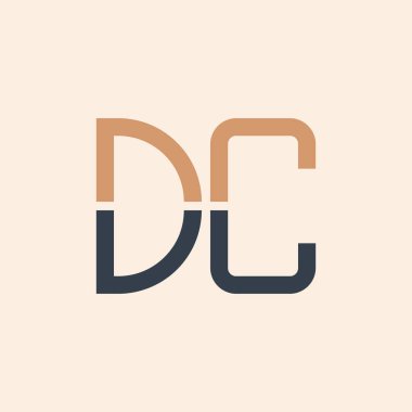 Modern DC Mektup Logosu Tasarımı. Yaratıcı ve Çok Yönlü DC Logosu Tüm İşletmeler için Uygun Tasarım