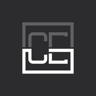 Yaratıcı Modern Minimalist CE Mektup Logosu Tasarımı. Herhangi bir İş İçin CE Logo Monogramı