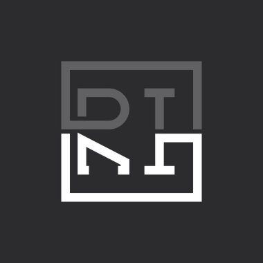 Yaratıcı Modern Minimalist RI Harf Logosu Tasarımı. Herhangi bir iş için RI Logo Monogramı