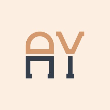 Modern AY Letter Logo Tasarımı. Yaratıcı ve Çok Yönlü AY Logosu Tüm İşletmeler için Uygun Tasarım