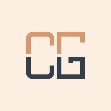Modern CG Harf Logosu Tasarımı. Tüm İşletmeler için Yaratıcı ve Çok Yönlü CG Logo Tasarımı