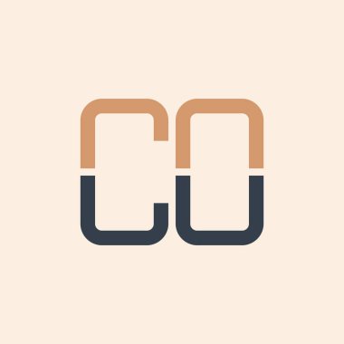 Modern CO Harf Logosu Tasarımı. Tüm İşletmeler için Yaratıcı ve Çok Yönlü CO Logosu Tasarımı