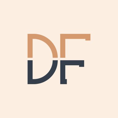Modern DF Mektup Logosu Tasarımı. Tüm işletmeler için yaratıcı ve çok yönlü DF Logo Tasarımı